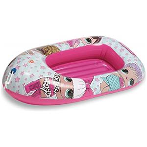 L.O.L. Surprise! Mondo Toys - LOL Small Boat - Canotto Gonfiabile / Gommone per Bambini - misura 94 cm - Facile da Gonfiare e Sgonfiare - PVC Termosaldato resistente - ideale per spiaggia, mare, piscina - 16804