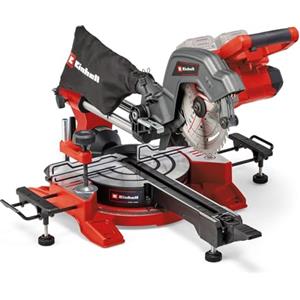 Einhell Batteria Radiale Sega troncatrice/troncatrice TE-SM 36/8 L Li Solo Power X-Change (36 V, profondità di taglio massima/larghezza: 65 mm x 305 mm, Ø216 mm, testa per sega inclinabile, senza