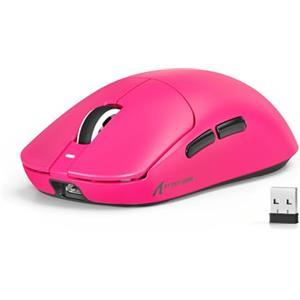 MAMBASNAKE X ATTACK SHARK X8SE 55g Mouse da gioco wireless ultraleggero-25000 DPI,sensore PAW3311,Tri-mode BT/2.4G/USB-C,80 milioni di clic,accelerazione 40G,500mAh,driver web,per Win/Mac-Rosso Bacca