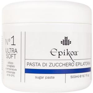 HAIR BODY STORE PASTA DI ZUCCHERO ULTRA SOFT N.1 EPIKOA NATURALE sugar wax NATURALE cera araba depilazione donna ceretta araba inguine ascelle e gambe ceretta indolore crema depilatoria parti intime barattolo 500ml