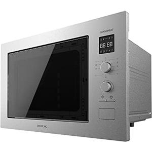 Cecotec Microonde da Incasso Digitale GrandHeat 2500 Built-In Touch SteelBlack 900 W, da incasso, 25 L, 1000 Watt Grill, 8 funzioni preimpostate, timer, pannello di controllo tattile