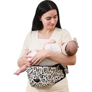 SUNVENO Sedile Ergonomico Porta Bebè - Hüftsitz Marsupio Neonato con Cintura Regolabile, Seduta Antiscivolo e Traspirante, Comodo Supporto per Neonati fino a 20 kg