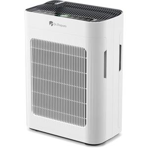 Dr.Prepare Purificatore d'Aria Hepa Doppia Aspirazione 20dB CADR 300 m³/h fino a 100m² Rimuove 99,97% Peli di Animali Fumo Polvere Polline con Modalità Pet per Camere da Letto Ufficio Appartamenti