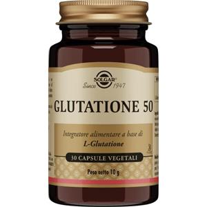 Solgar Glutatione 50, 30 capsule vegetali - L-Glutatione ridotto 50 mg