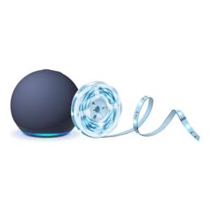 Amazon Echo Dot (Ultimo modello) con Alexa+, Blu Notte + Tapo L900A-5 Striscia LED Smart, 5m Multicolore, Bundle Illuminazione Intelligente con Controllo Vocale