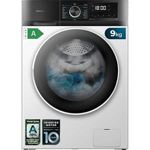 Cecotec Lavatrice Carica Frontale 7 Kg Bolero Dresscode 7410 Inverter A. 1850W, 1200 giri/min Regolabile, 16 Programmi, Motore Inverter Plus, Bassi Consumi, Vapore, Sterilizzazione Indumenti