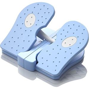Xixian Mini Stepper per Piedi, Attrezzo per Esercizi Gambe Pieghevole e Silenzioso Sotto la Scrivania, Pedaliera in Nylon Rinforzato Allenamento in Ufficio a Casa, Tappetino da Passeggio Compatto