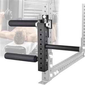 Generic Macchina per allungare e arricciare le gambe per allenare i muscoli della parte inferiore del corpo, accessorio per squat rack con imbottitura in cotone spesso