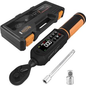 Uharbour Chiave Dinamometrica Digitale da 1/4", 1,5-30 Nm, Chiave Dinamometrica Elettrica con Cricchetto a Doppia Direzione, Precisione ±1% con Vibrazione, Buzzer e Avviso LED
