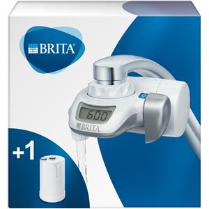 Brita 1052073 ON TAP Pro V-MF Filtro Acqua per Rubinetto 600 L 99,99% Batteri Display LCD colore Bianco