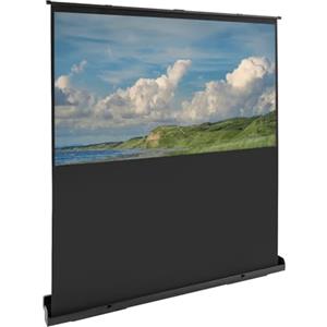 Kaichenyt Tela per proiettore da terra a pavimento, portatile, pull-up, schermo da terra, tela per proiettore per uso domestico, camera da letto, sale riunioni (80 16:9)