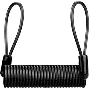 Kaeltsyn Cavo sicurezza per bicicletta, Cavo sicurezza antifurto Cavo in acciaio Cavo a molla Lucchetto per bicicletta Lucchetto per protezione cabina Promemoria Blocco disco sicurezza bici disco