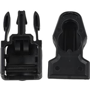 LivGrain Set di pinne da sub con fibbia a sgancio rapido, cinghia elastica di ricambio per pinne da nuoto con tacco aperto, si adatta alla maggior parte delle marche, colore nero, confezione da 2 (B)