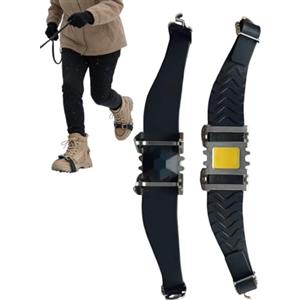 Generic Spikes Ghiaccio per Stivali | Scarpe antiscivolo Trazione Spikes,Ciaspole da Neve Crampons,per le Donne Outdoor Inverno Escursionismo e Arrampicata e Alpinismo e Campeggio Calzature