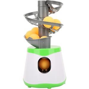 lyrlody Robot da Pong Lanciatore di Palline, Tavolo da Tennis Portatile Trainer Automatico, Corpo in ABS con Uscita Liscia, 10 Palline, per Principianti e Appassionati