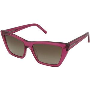 Saint Laurent SL 276 Mica 061 | Occhiali da Sole Graduati o Non Graduati | Prova Online | Plastica | Cat Eye | Viola, Trasparente | Adrialenti