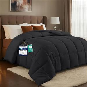 Utopia Bedding Piumone, Primavera/Estivo Piumino, Piumino Leggero, Trapunta Primavera/Estivo 100% Microfibra in Fibra Cava (Primavera/Estivo) (Grigio, 200x200 cm)