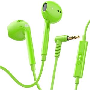 LUDOS ZENITH Auricolari In-Ear Cuffie, Cuffiette con Filo e Microfono, 2 Anni di Garanzia, Cuffie Isolamento Acustico, Cuffiette Cellulare, Jack 3,5 mm per iPhone, Apple, Samsung, Huawei - Verde