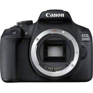 Canon Fotocamera reflex digitale 24 Mpx Video Full HD Zoom 10x Microfono Wifi NFC colore Nero - 2728C002 EOS 2000D + EF-S 18-55DC