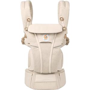 Ergobaby Omni Breeze per neonati, 4 posizioni SoftFlex Mesh anteriore ergonomico posteriore per neonati (Natural Beige)