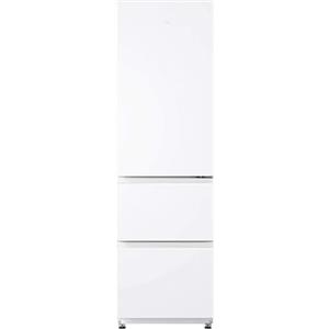 Haier 3D 55 Serie 3 Frigorifero Combinato a 3 Porte, 303 Litri, Total No Frost, Cassetti Direct Access, Air Surround, Classe E, 185 x 54,5 x 62,2 cm, Bianco - HTR3518ENMW