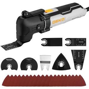 DEKOPRO Strumento Multifunzione da 300 W con Sistema di Cambio Rapido e Movimento Alternativo: DEKOPRO 3000-22000RPM, Strumento Elettrico Multifunzione con Cavo