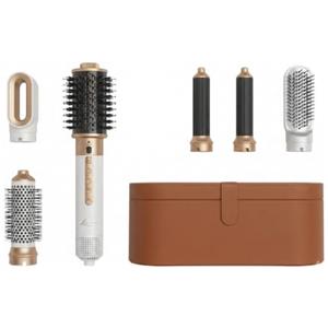 Luxiren Air Styler 6 in 1 - Asciugacapelli Brushless ad Alta Velocità Modellatore Capelli Ionico - Spazzola Asciugacapelli - Multifunzione per Ricci Liscio e Volume - Anticrespo - 110.000 giri (white)