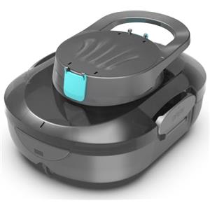 BRINBO S1PRO (Versione 2026) Robot Piscina Senza Fili, 120 Min di Pulizia, Doppio Motore Aspiratore Piscina, Ricarica 2,5 Ore, per Piscine a Fondo Piatto Fino a 100 m², Grigio&Blu