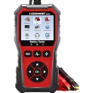 KONNWEI KW331 Tester per Batterie Auto 100-2000 CCA con Stampa Cloud 6V 12V 24V AGM Litio Gel Analizzatore Digitale Alternatore Automobilistico Sistema di Avviamento e Carica