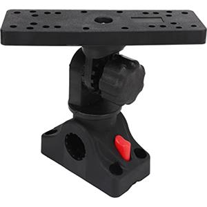 Wakects Supporto per Fish Finder, Staffa per Ecoscandaglio, Base Girevole 360 Gradi, Rimovibile, Universale per Elettronica in Nylon e Acciaio Inox per GPS e Sonar