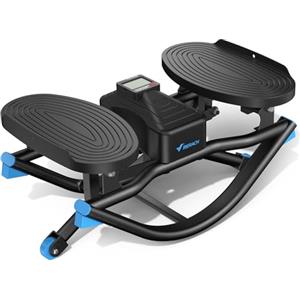 MERACH Stepper per casa laterale Rock Stepper con bande elastiche & Display