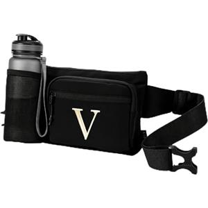 A-Z BAG Marsupio personalizzato con tasche multiple per escursionismo, passeggiate con il cane, viaggi e attività all'aperto, regali per uomini e donne, V, Cintura per soldi