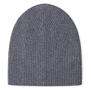 Style & Republic Style Republic Berretto da uomo a costine, 100% cashmere, morbido ed elastico, caldo cappello invernale