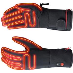TQUXNGA Guanti riscaldati ricaricabili con regolazione automatica del calore comfort pratico costruzione in nylon per uso esterno invernale