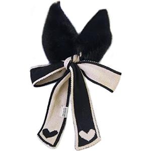 Brillabenny FOULARD COLLO SCIARPA ECO PELLICCIA SINTETICA SCALDA COLLO PASHMINA DONNA COLLARE