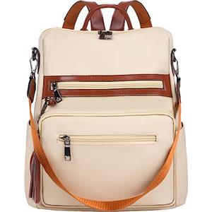 ECOTISH Zaino Donna in Cuoio Morbido Daypack Scuola Casual 2 in 1 come Zaino e Tracolla,Borsa e Zaino a Spalla in Moda da Donna per Scuola, Shopping, Universita, Liceo e Viaggio