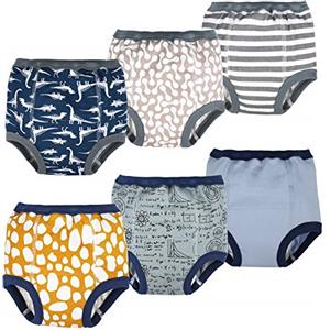 FLYISH DIRECT Mutandine di Apprendimento - Confezione da 7 Pantaloni da vasino Traspiranti e Morbidi, Pantaloni da vasino per Bambini a 6 Strati