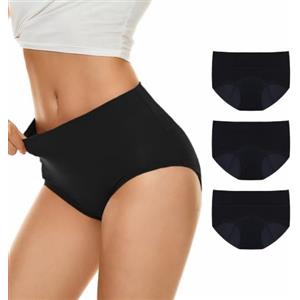 Hellomamma Mutande Mestruali Donna Ragazza: Slip Ciclo Vita Alta in Cotone