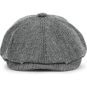 KeepSa Newsboy cap Coppola Uomo - Berretto a 8 Spicchi Piatto Berretto Lana Uomo 56cm - Peaky Irish Gatsby Wool Felt Ivy cap