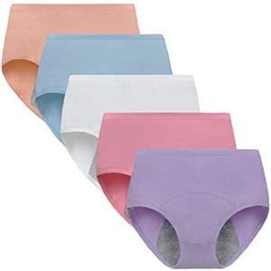 Anntry Mutande per Periodo Mestruale per Grandi Ragazze Mutande Anti-perdite per Adolescenti Mutandine Protettive in Cotone da Donna Post-Parto (Deve Indossare con Pad o tampone)