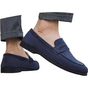 Generico Mocassini Uomo Eleganti 39-45 EU in Pelle Scarpe da Barca Primavera Estive Mocassino Slip-on Elegante Loafers Senza Lacci Casual Teacher Shoes Comode per Cerimonia, Lavoro e Uscire,