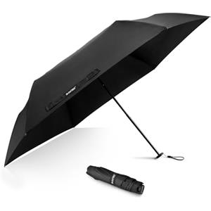G4Free Ombrello pieghevole da viaggio, compatto, ultraleggero, in fibra di carbonio, super sottile, piccolo, mini ombrelloni UV - pesa solo 113,4 g