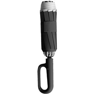 Shurzzesj Ombrello con fibbia ad anello, ombrello tascabile con accensione/automatico, robusto ombrello con striscia di sicurezza riflettente, ombrello da viaggio antivento, ombrello automatico inverso,