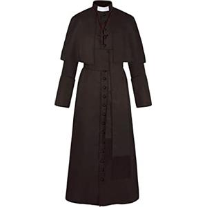 Generic Costume Cosplay retrò Medievale prete di Halloween Costume in Maschera con Bottoni in Tinta Unita Costume Cosplay Pidge