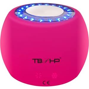 TBPHP Massaggiatore facciale a caldo e a freddo 2 in 1 luce-rossa, apparecchio wireless multifunzione per il viso, massaggiatore elettrico per il viso e per il collo