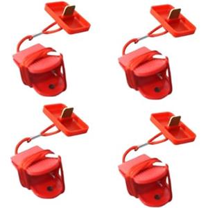 Allthingstore 4 chiavi magnetiche di sicurezza per tapis roulant con interruttore E-Stop e clip per l'uso con prese e supporti standard per chiavi del tapis roulant