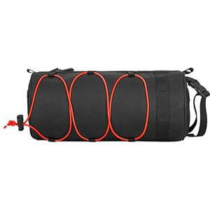 Elnwnnkc Pratica borsa da ciclismo anteriore per manubrio borsa da telaio borsa a tracolla per accessori bici nero/verde/rosso1 manubrio telefono