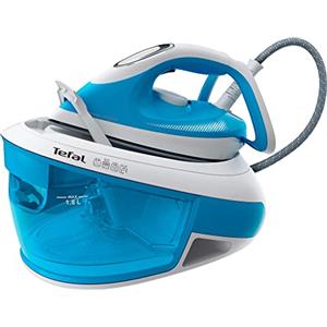 Rowenta Tefal Express Airglide SV8002 1,8 L Piastra Durilium Airglide Blu, Bianco (Tefal SV8002E0 Express Airglide)
