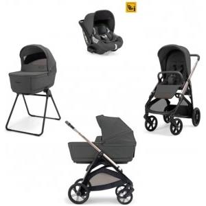 Inglesina System Quattro APTICA MARBLE GREY SEGGIOLINO AUTO DARWIN + BORSA