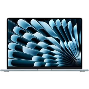 Apple MacBook Air 15'' con chip M5: progettato per l'AI, display Liquid Retina da 15,3'', 16GB di memoria unificata, 512 GB di archiviazione SSD, 10 CPU, 10 GPU, Wi Fi 7 - Celeste